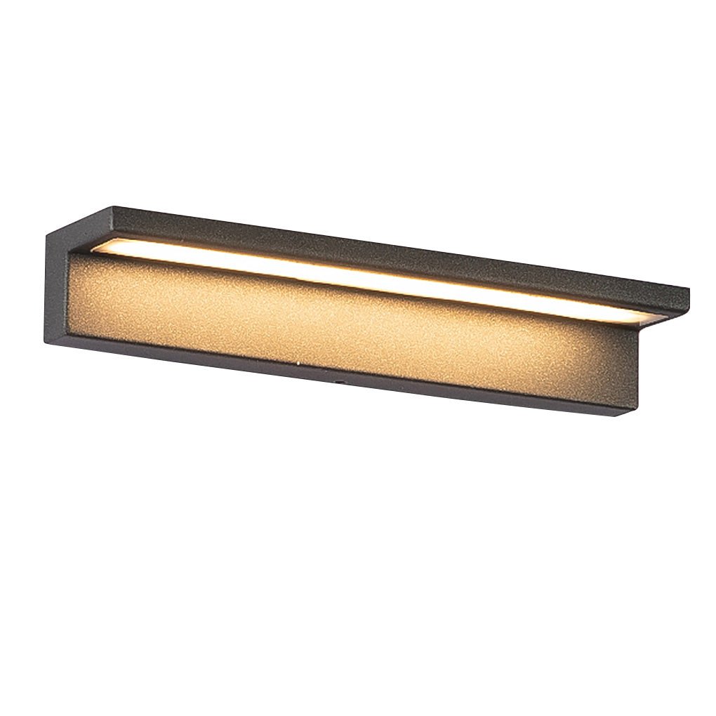 Black Outdoor Waterproof Rectangular Porch Light