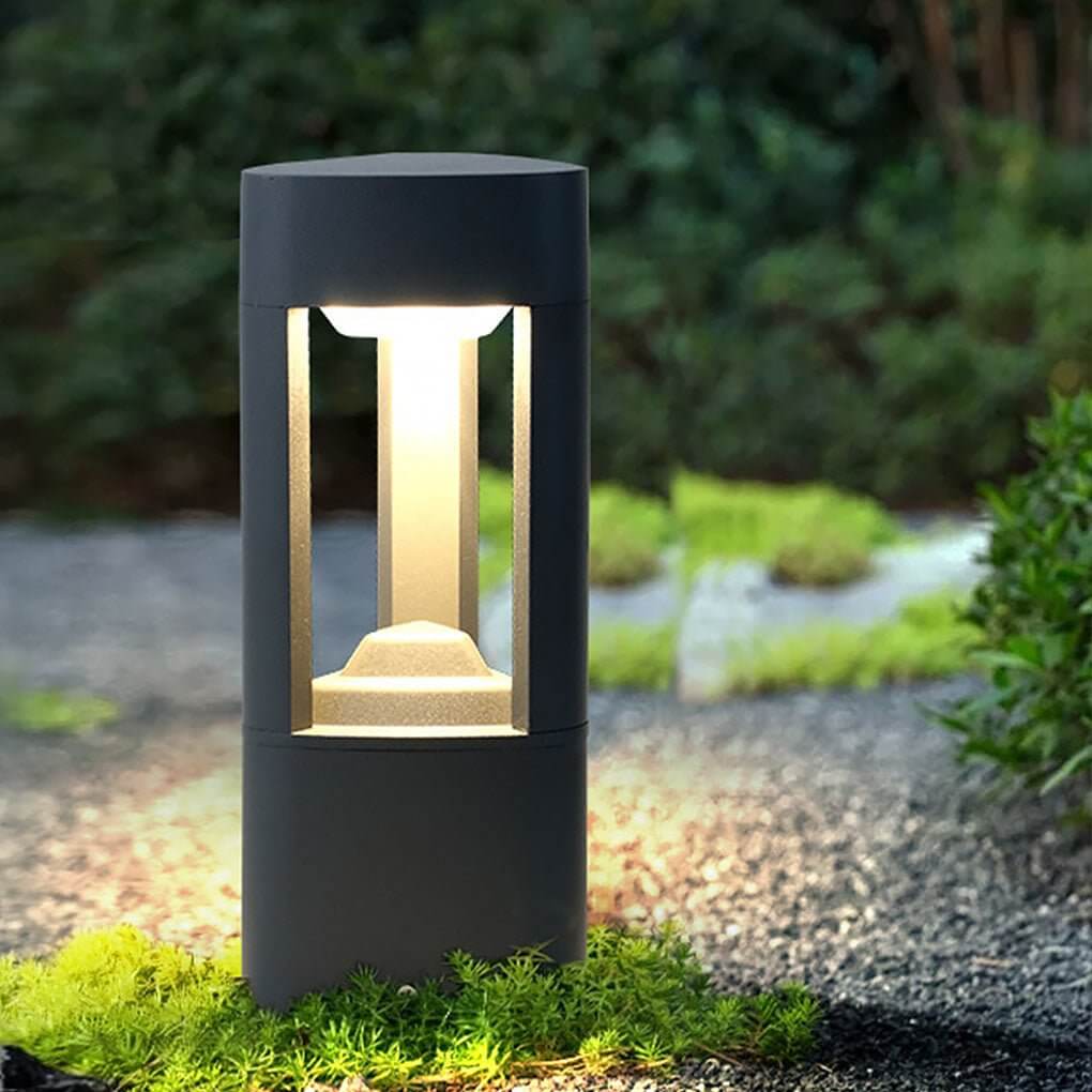 Hollow Bollard LED Light - Three-Sided Illuminated Outdoor Lighting