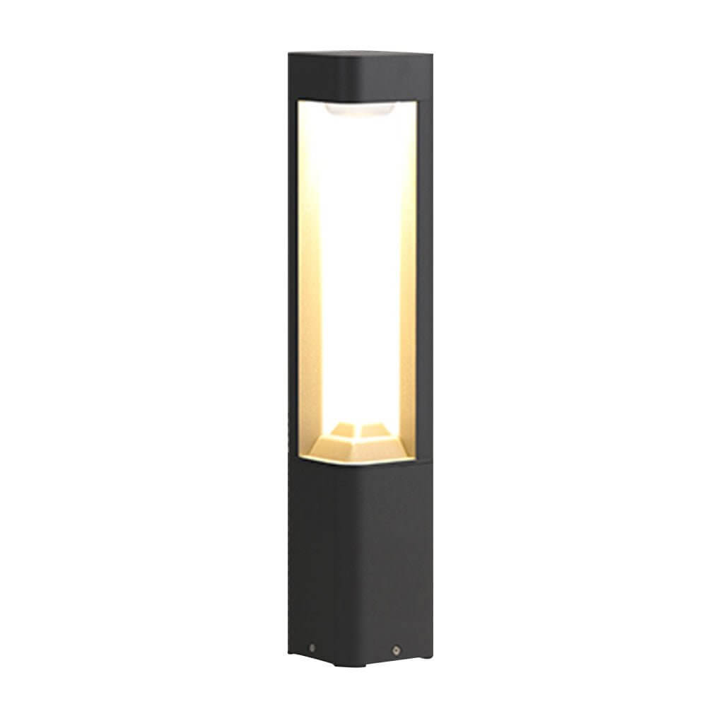 Hollow Bollard LED Light - Three-Sided Illuminated Outdoor Lighting