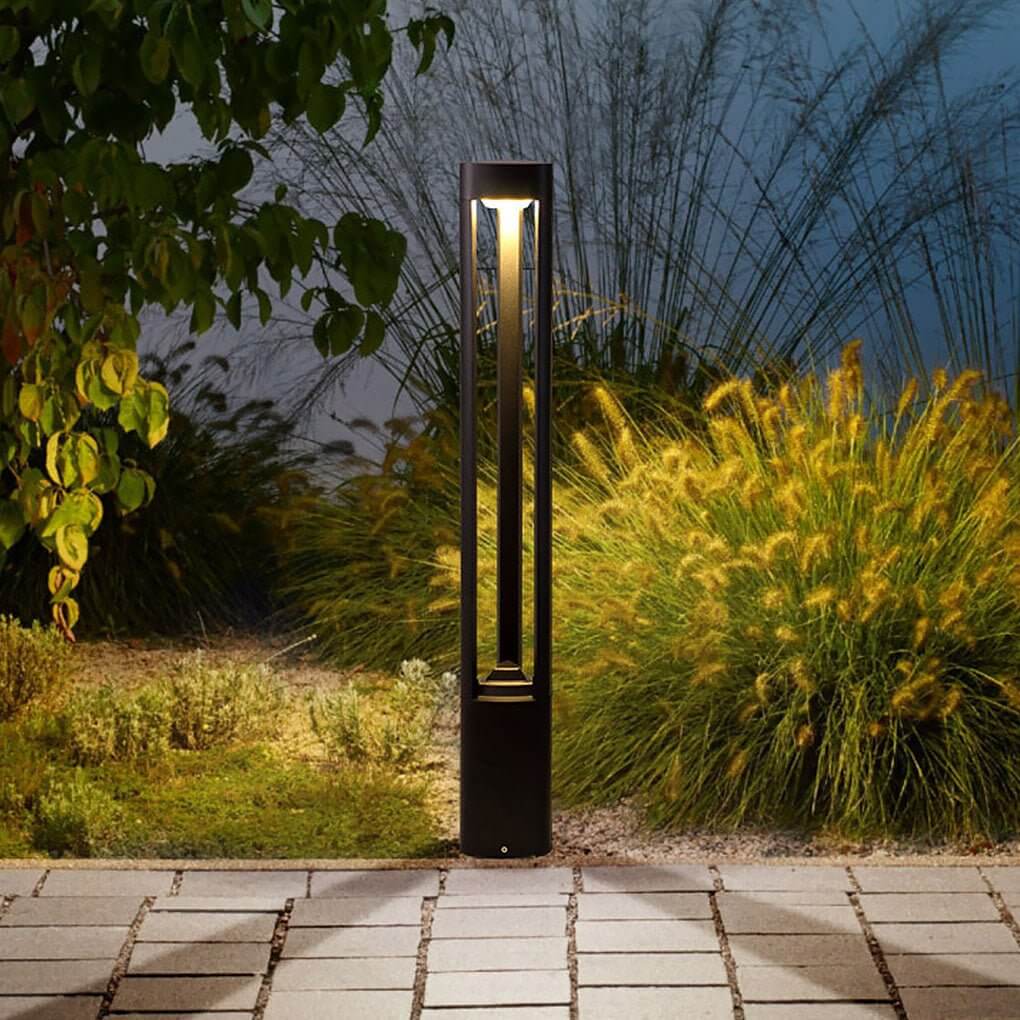 Hollow Bollard Light | Three-Sided LED Illuminated Design | Outdoor Lighting Solution