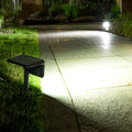 Modern LED Solar Path Lights - Outdoor Black Lawn Lamp