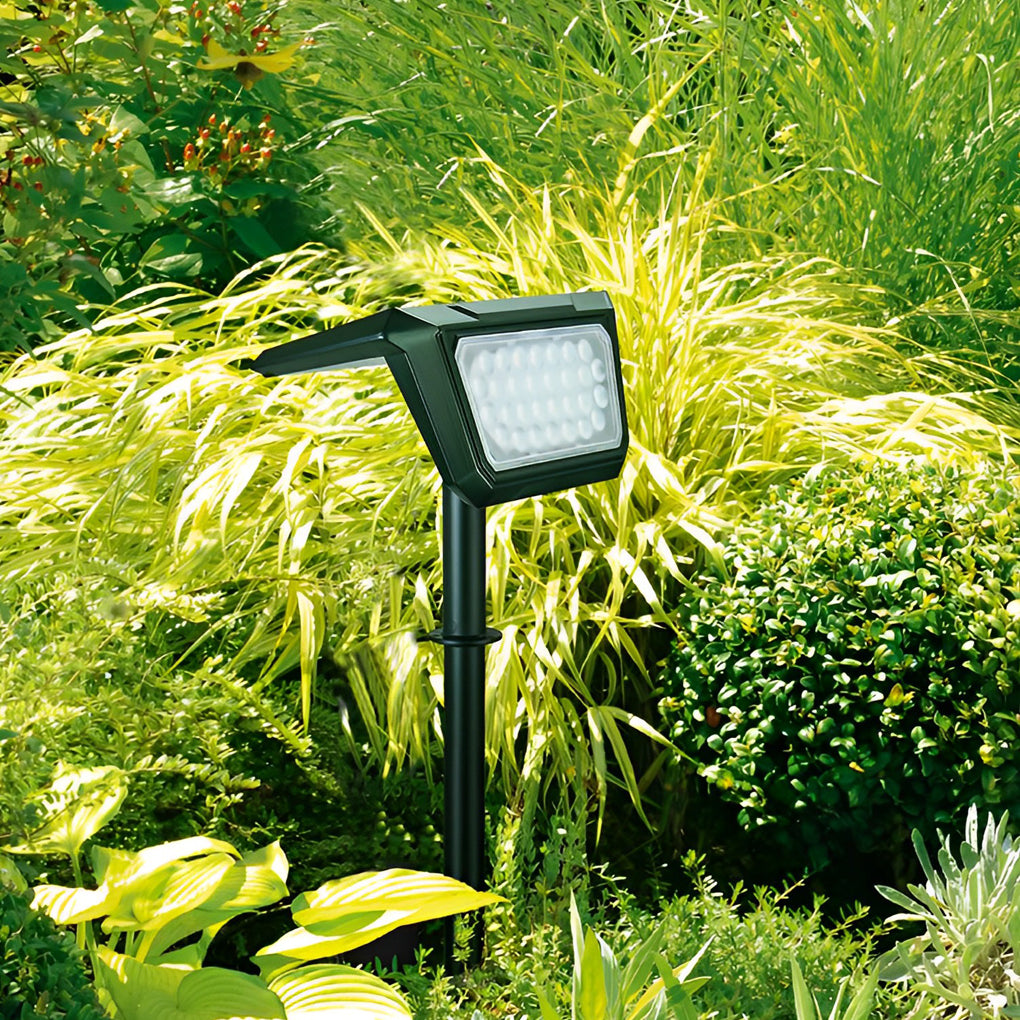 Modern LED Solar Path Lights - Outdoor Black Lawn Lamp