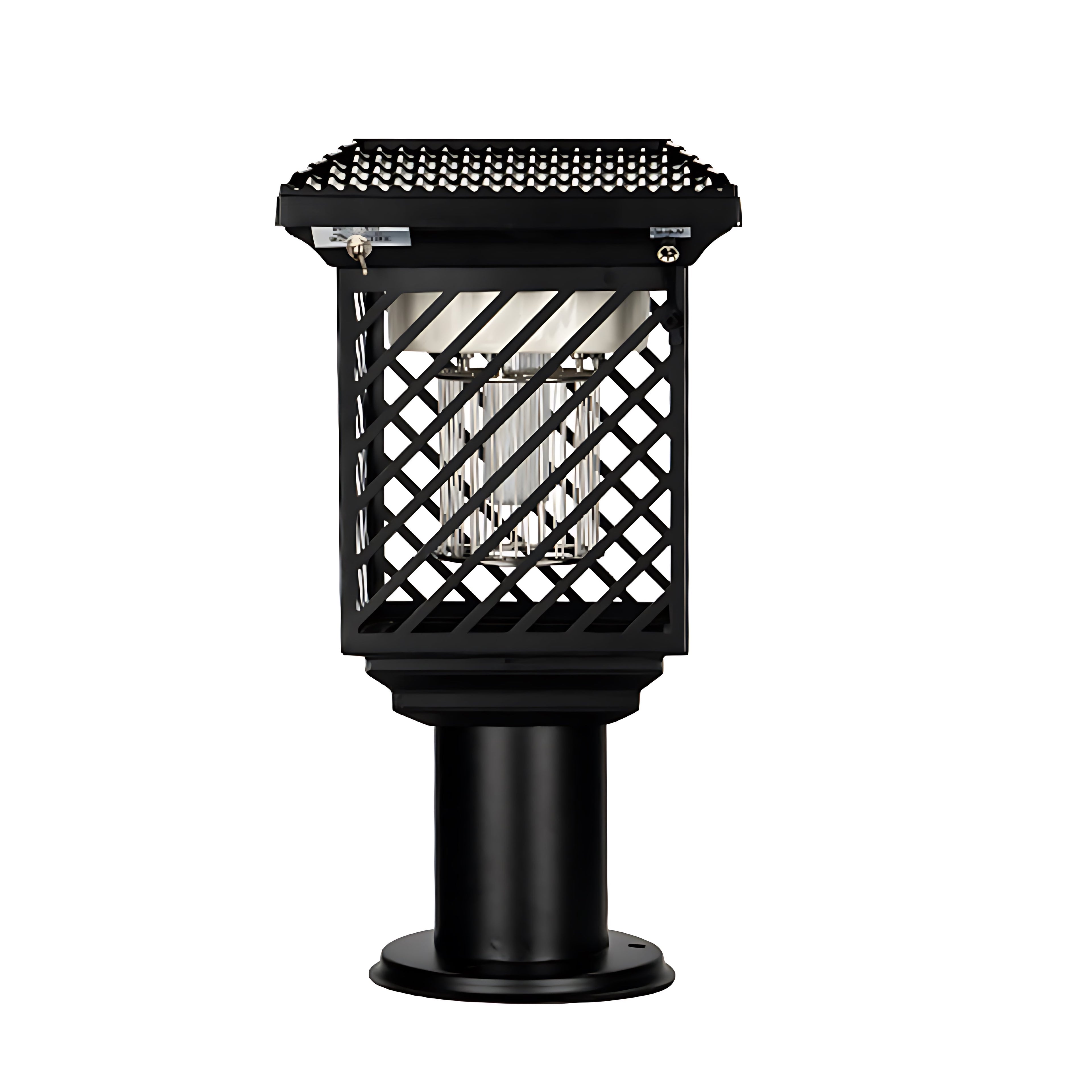 Compact Solar-Powered Black Landscape Lighting - Waterproof Stainless Steel Outdoor Fixtures
