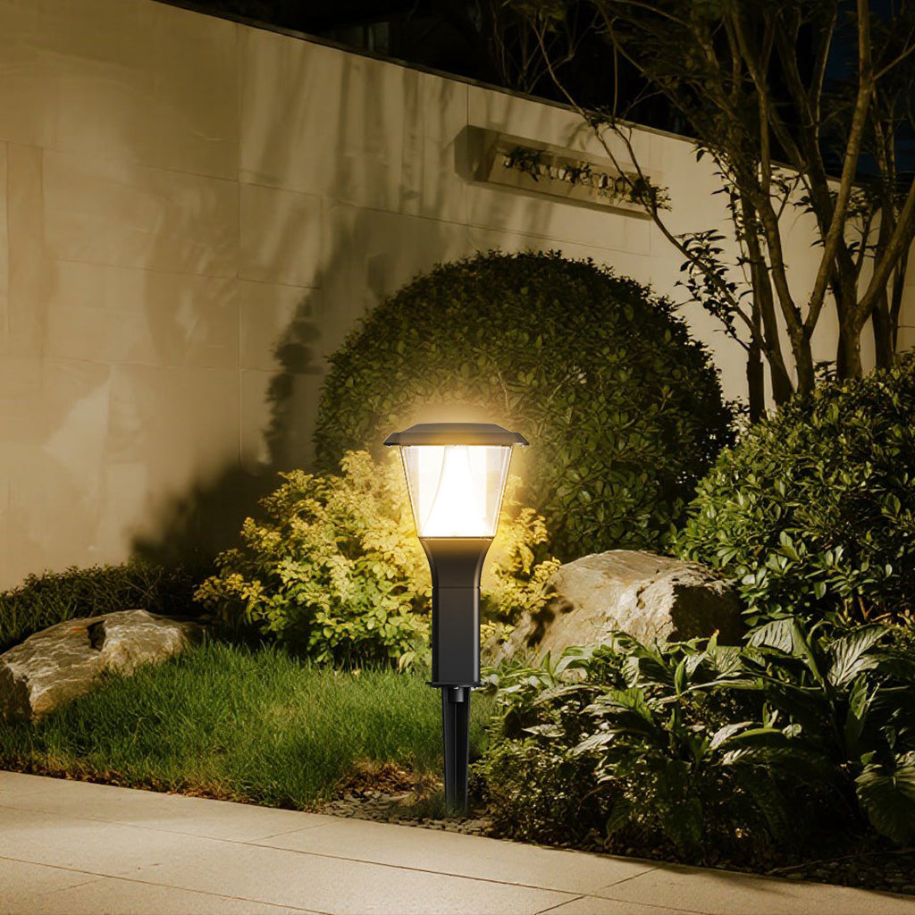 Modern Minimalist LED Garden Stake Lights - Outdoor Lighting for Pathways, Patio, and Landscape Decor