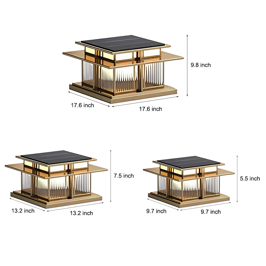 Modern Waterproof LED Porch Pillar Lights Outdoor Decor