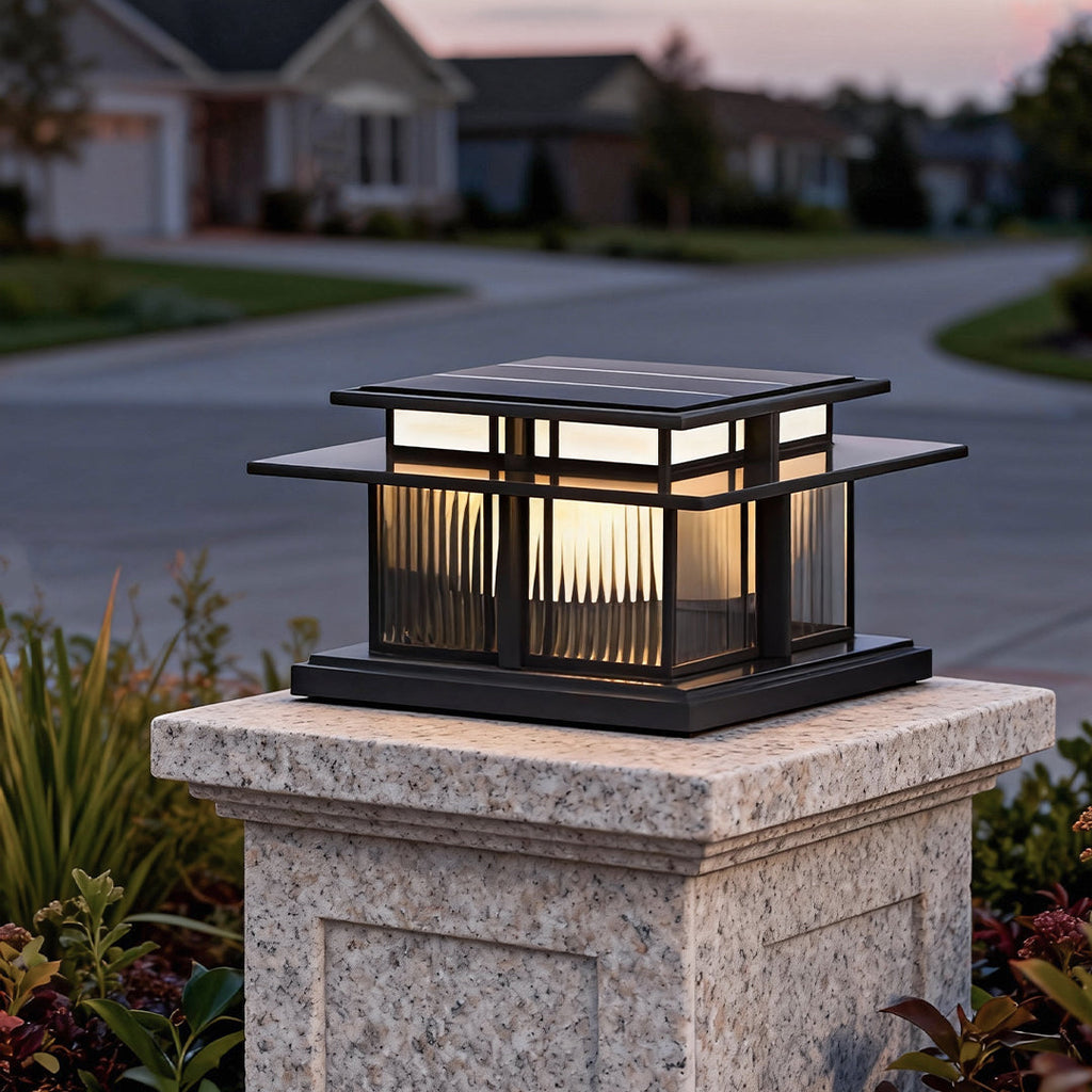 Modern Waterproof LED Porch Pillar Lights Outdoor Decor