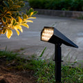 Adjustable Angle Solar Spotlight - Flood Spike Light for Outdoor Illumination