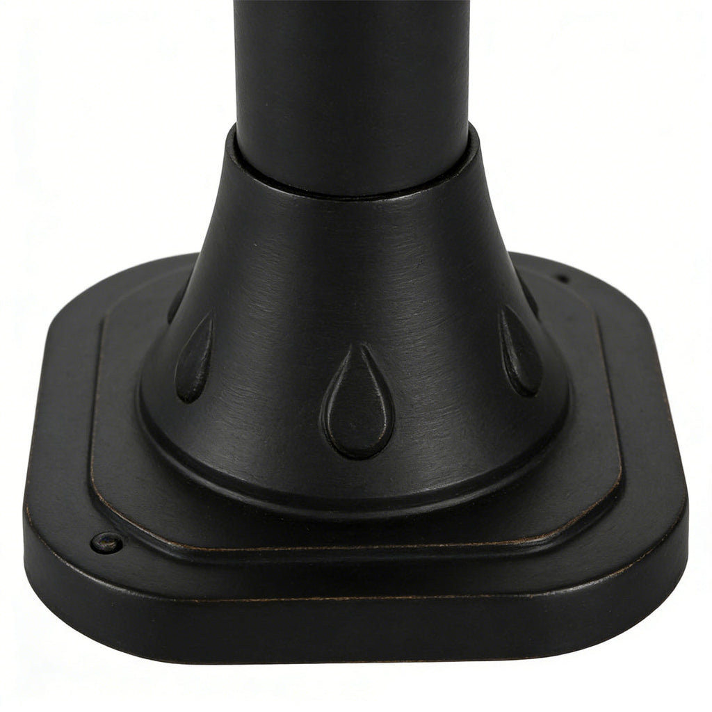 Solar Powered Black LED Landscape Lights - Modern Outdoor Lighting