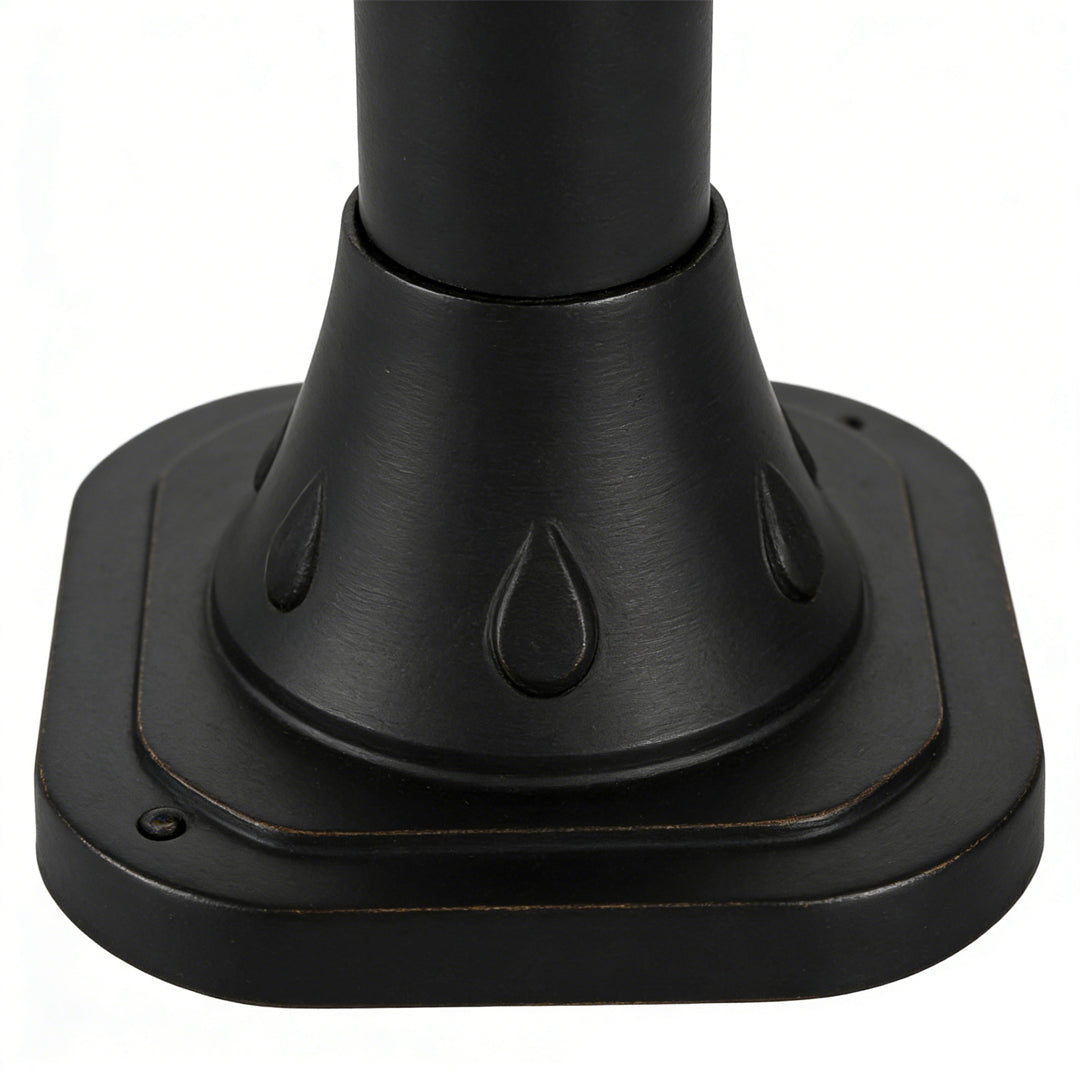 Solar Powered Black LED Landscape Lights - Modern Outdoor Lighting