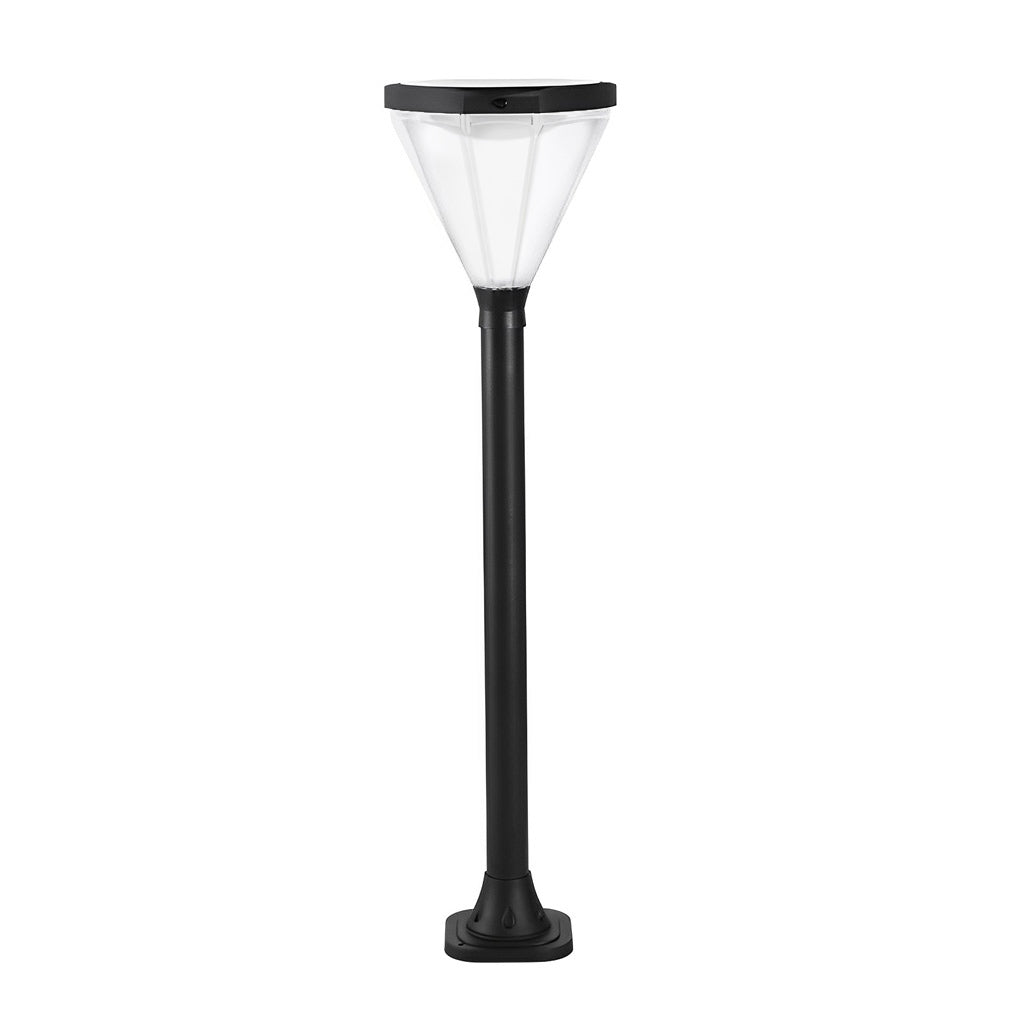 Solar Powered Black LED Landscape Lights - Modern Outdoor Lighting