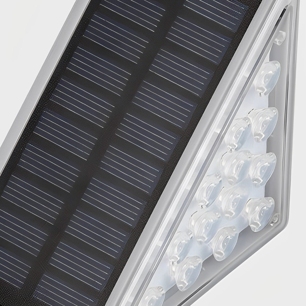 Solar Powered Triangle Ladder Step Light Waterproof Modern Design