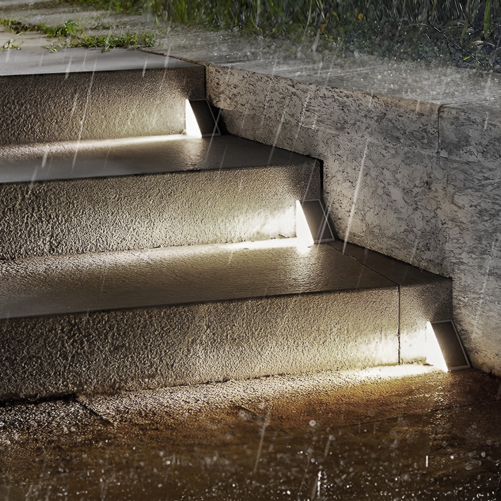Solar Powered Triangle Ladder Step Light - Waterproof Modern Design