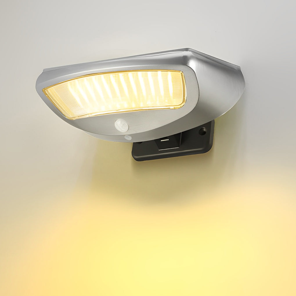 Solar Motion Sensor Wall Light - Adjustable Waterproof Security Lighting