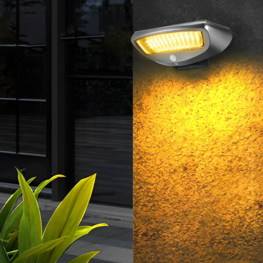 Solar Motion Sensor Wall Light - Adjustable Waterproof Security Lighting