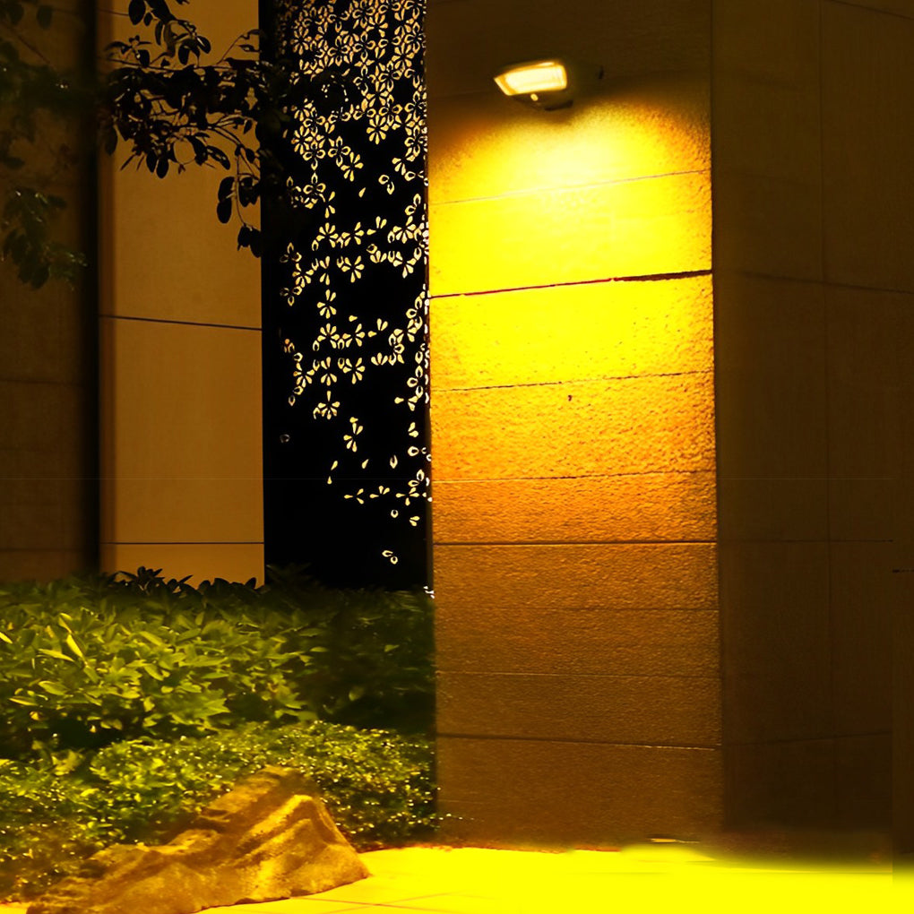 Solar Motion Sensor Wall Light - Adjustable Waterproof Security Lighting