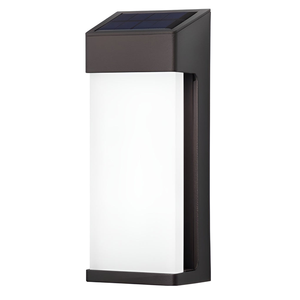 Solar Powered Outdoor Sconce LED Waterproof Metal Lamp