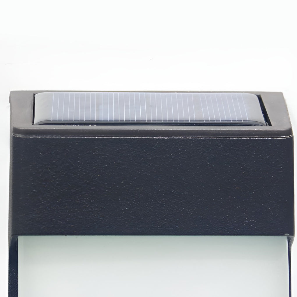 Solar Powered Outdoor Sconce LED Waterproof Metal Lamp