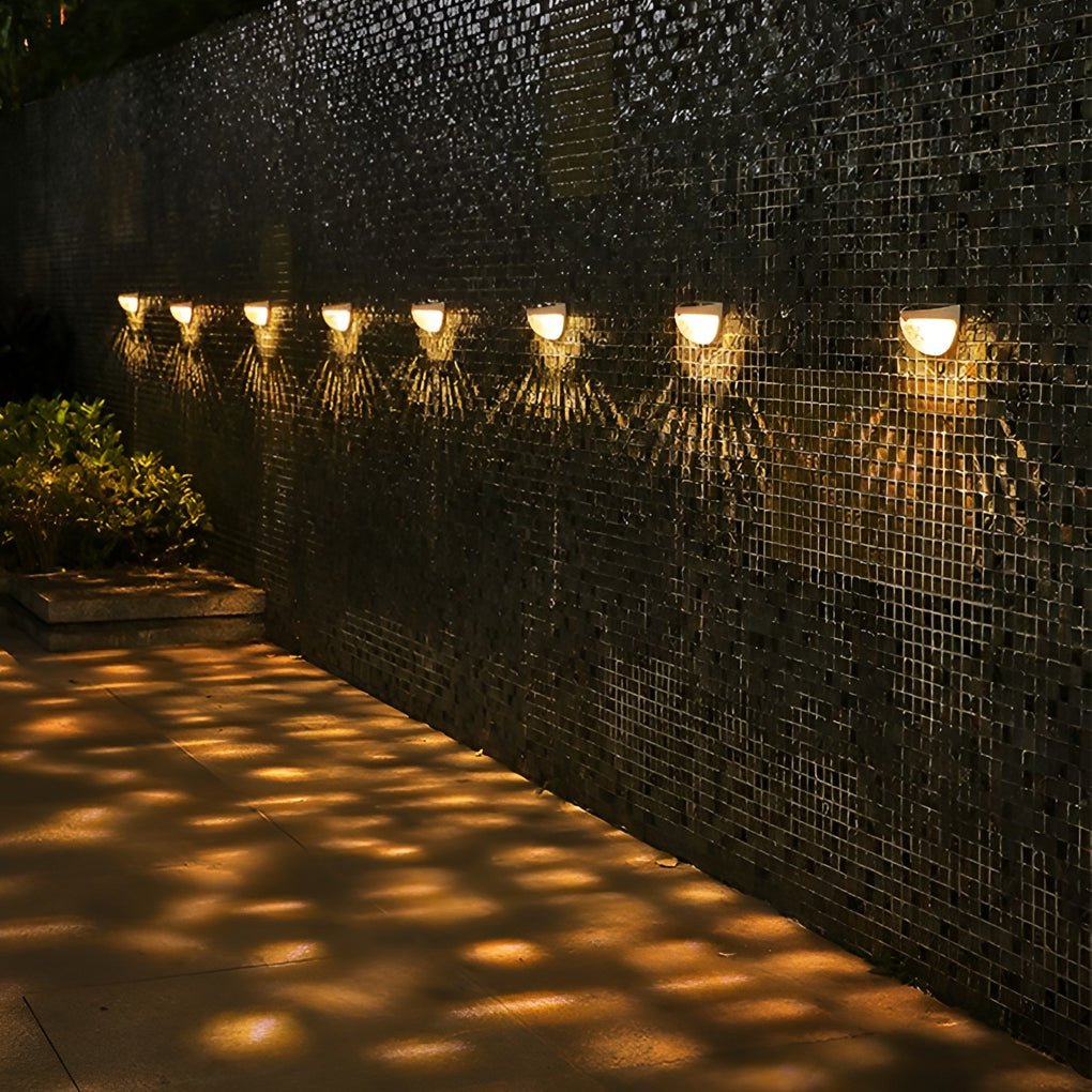 Waterproof Solar LED Fence Lights - Outdoor Garden Wall Lighting