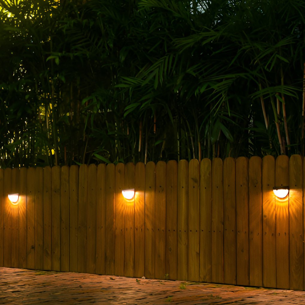 Waterproof Solar LED Fence Lights - Outdoor Garden Wall Lighting