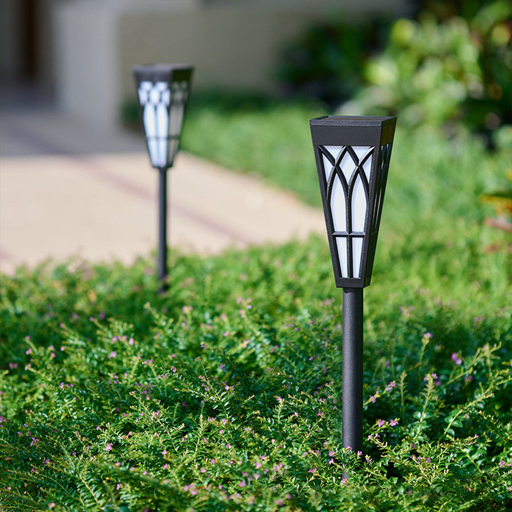 Waterproof Solar LED Lawn Light Post - Decorative Garden & Outdoor Lighting
