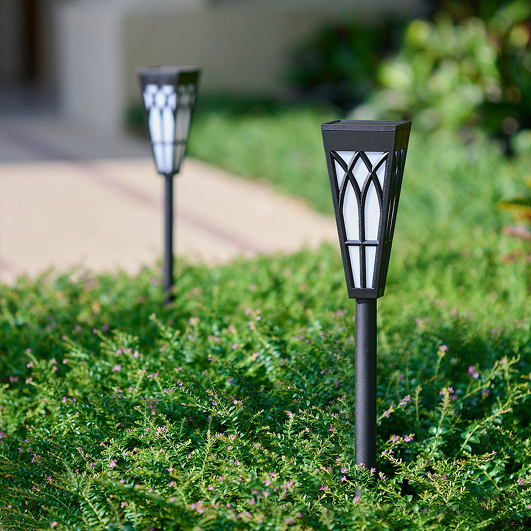 Waterproof Solar LED Lawn Light Post - Decorative Garden & Outdoor Lighting