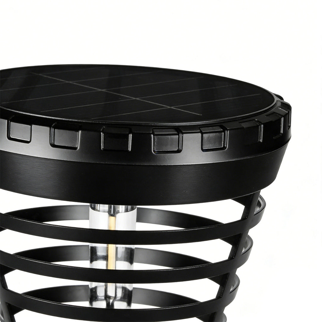 Solar Torch Light Multi-ring LED Pathway Light