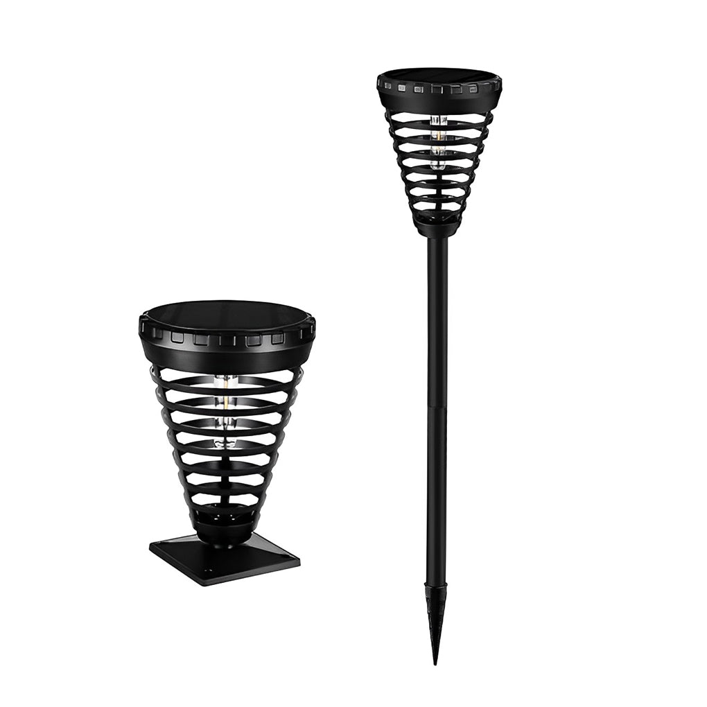 Solar Torch Light Multi-ring LED Pathway Light