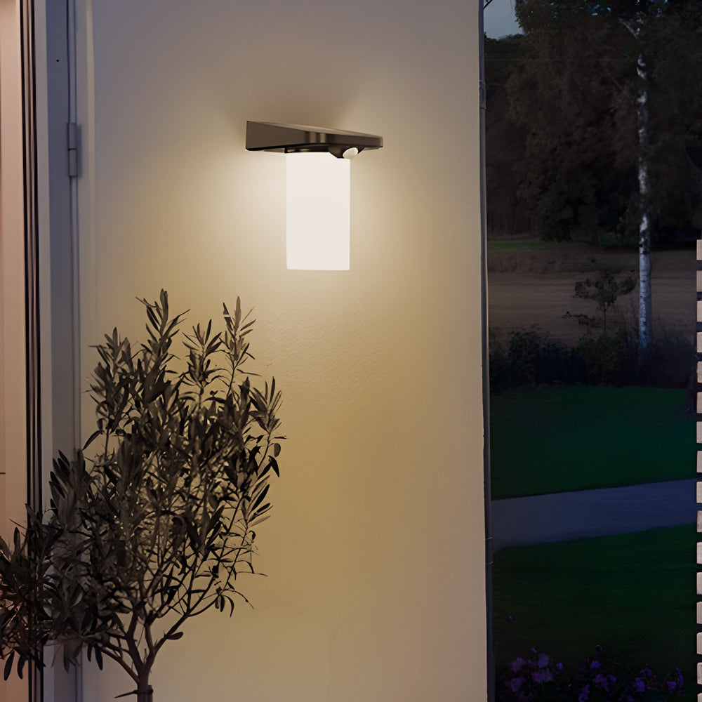 Solar Wall Lamp with Motion Sensor – Modern LED Outdoor Black Light