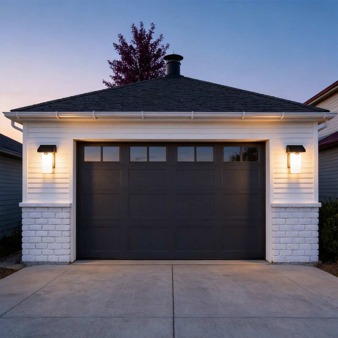 Solar Wall Lamp with Motion Sensor – Modern LED Outdoor Black Light