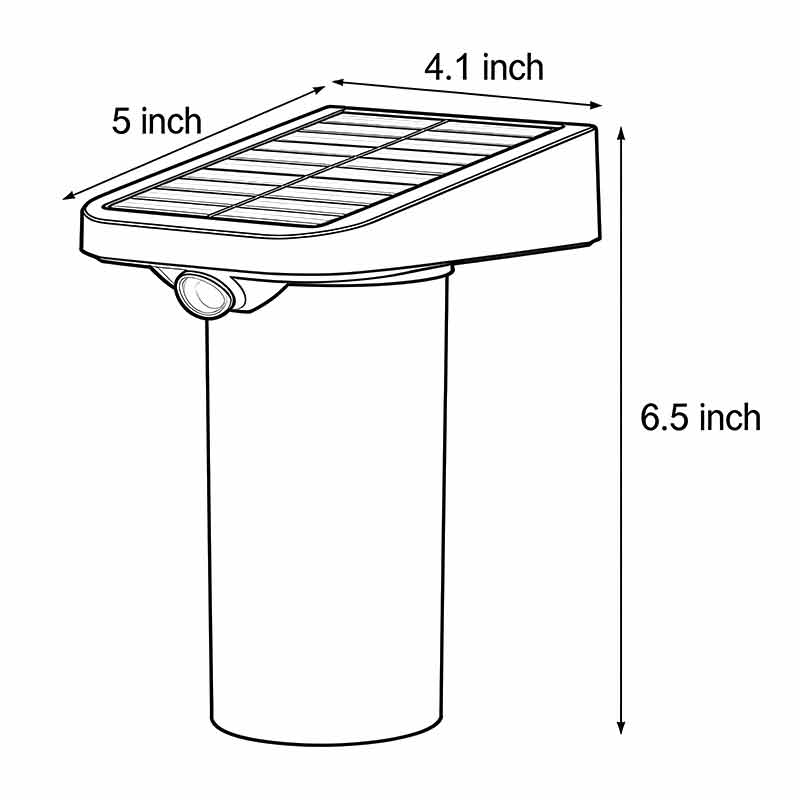 Solar Wall Lamp with Motion Sensor – Modern LED Outdoor Black Light