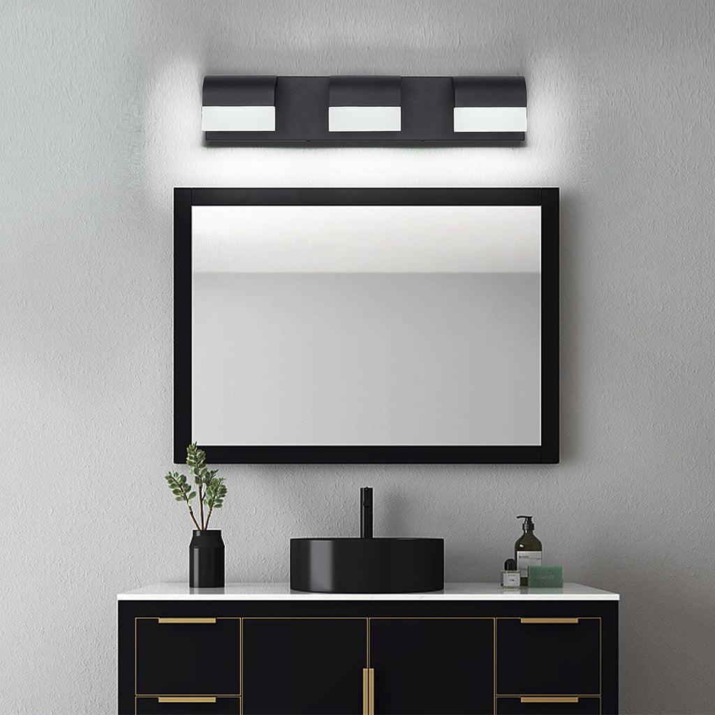 Black Vanity Lighting for Bathroom Makeup Mirror Light, Modern LED Wall Sconce, Dimmable Cosmetic Light Fixture, Stylish Glam Room Lighting, Adjustable Brightness, Easy Install for Home Decor, Contemporary Bathroom Accessories, Elegant Makeup Station Ligh