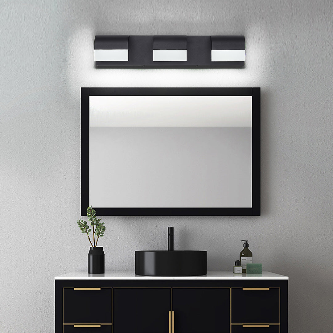 Black Vanity Lighting for Bathroom Makeup Mirror Light, Modern LED Wall Sconce, Dimmable Cosmetic Light Fixture, Stylish Glam Room Lighting, Adjustable Brightness, Easy Install for Home Decor, Contemporary Bathroom Accessories, Elegant Makeup Station Ligh