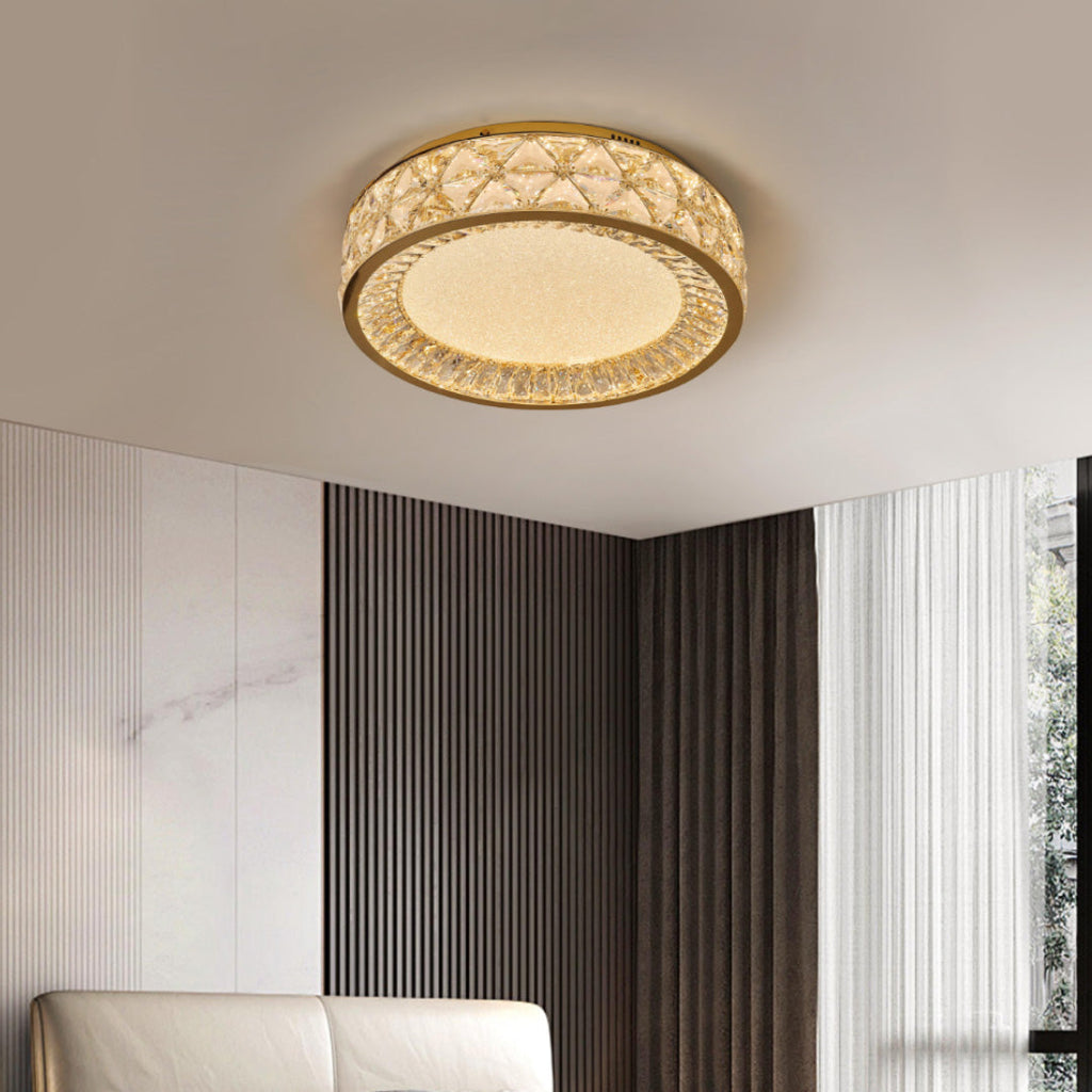 Luxury Crystal Flush Mount Ceiling Light | Decorative Lighting Fixture