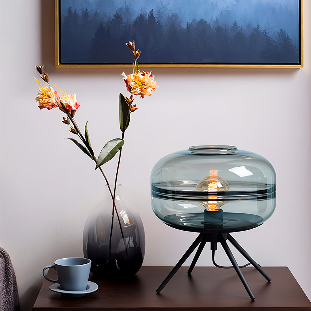 Modern Nordic Glass Accent Lamp - Four-Legged Small Table Light