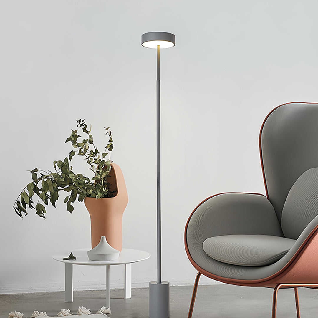 Petite Modern Dimmable Floor Lamp - Contemporary Reading Pole Light