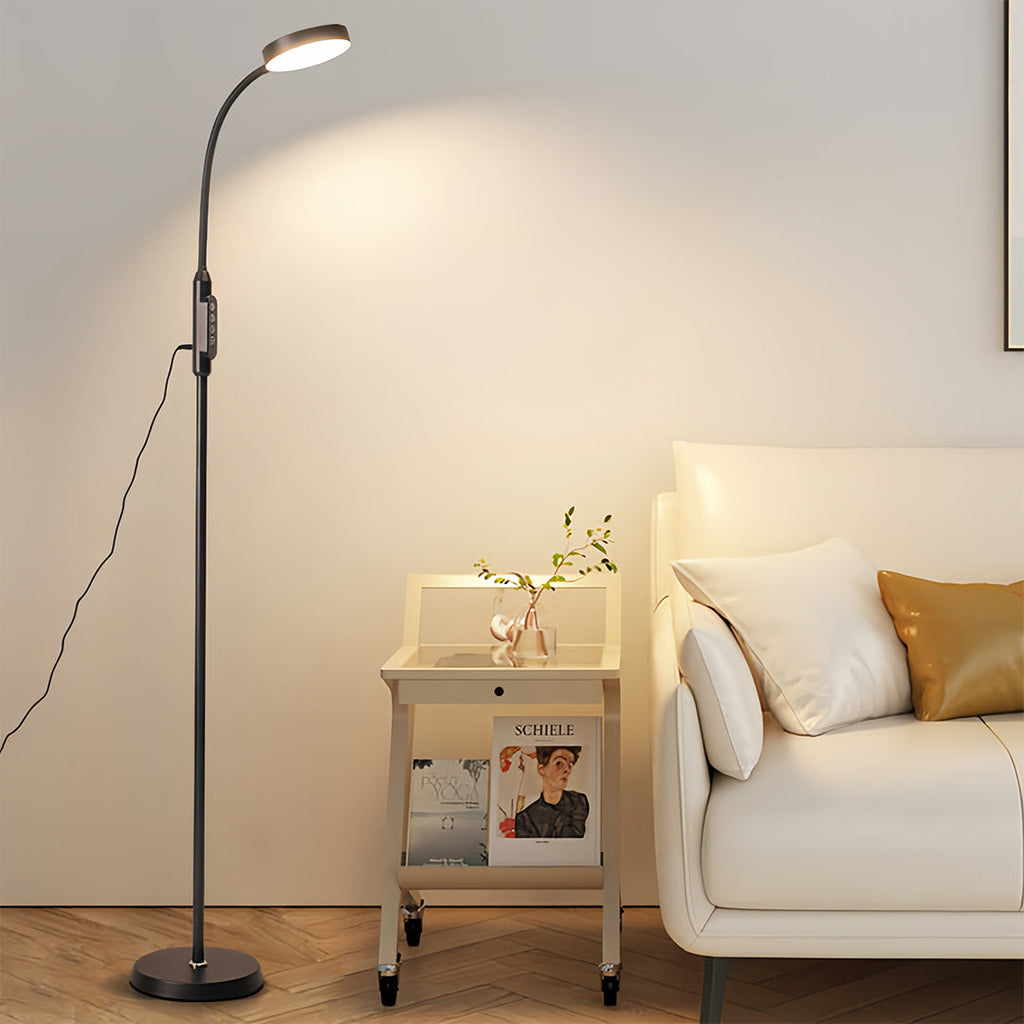 Minimalist LED Floor Lamp - Eye-Caring Standing Light for Reading