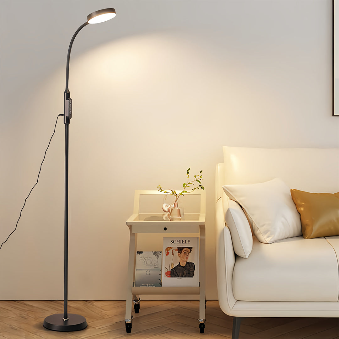 Minimalist LED Floor Lamp - Eye-Caring Standing Light for Reading