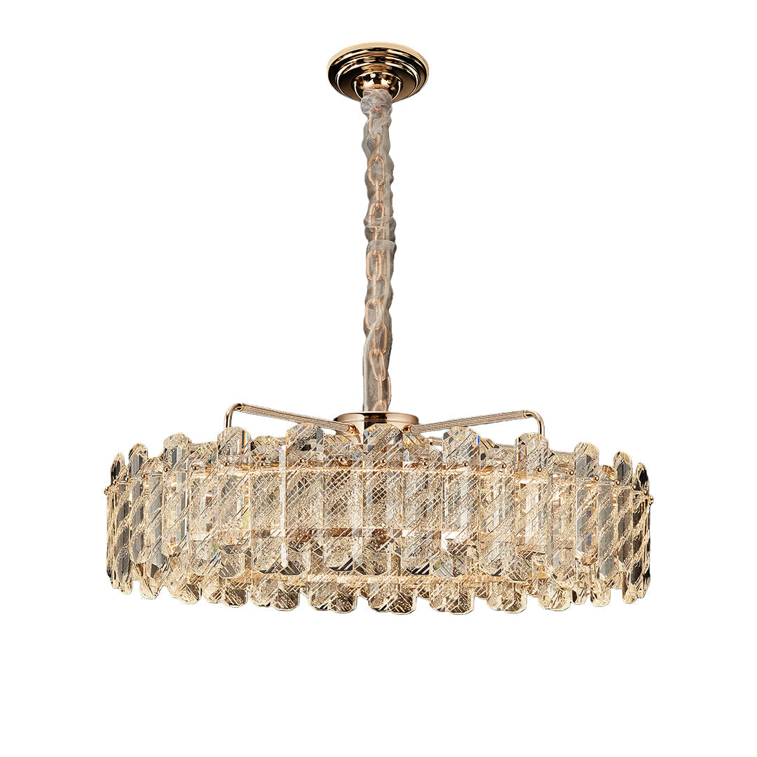 Nordic Luxury Carbon Steel Crystal Chandelier Ceiling Light