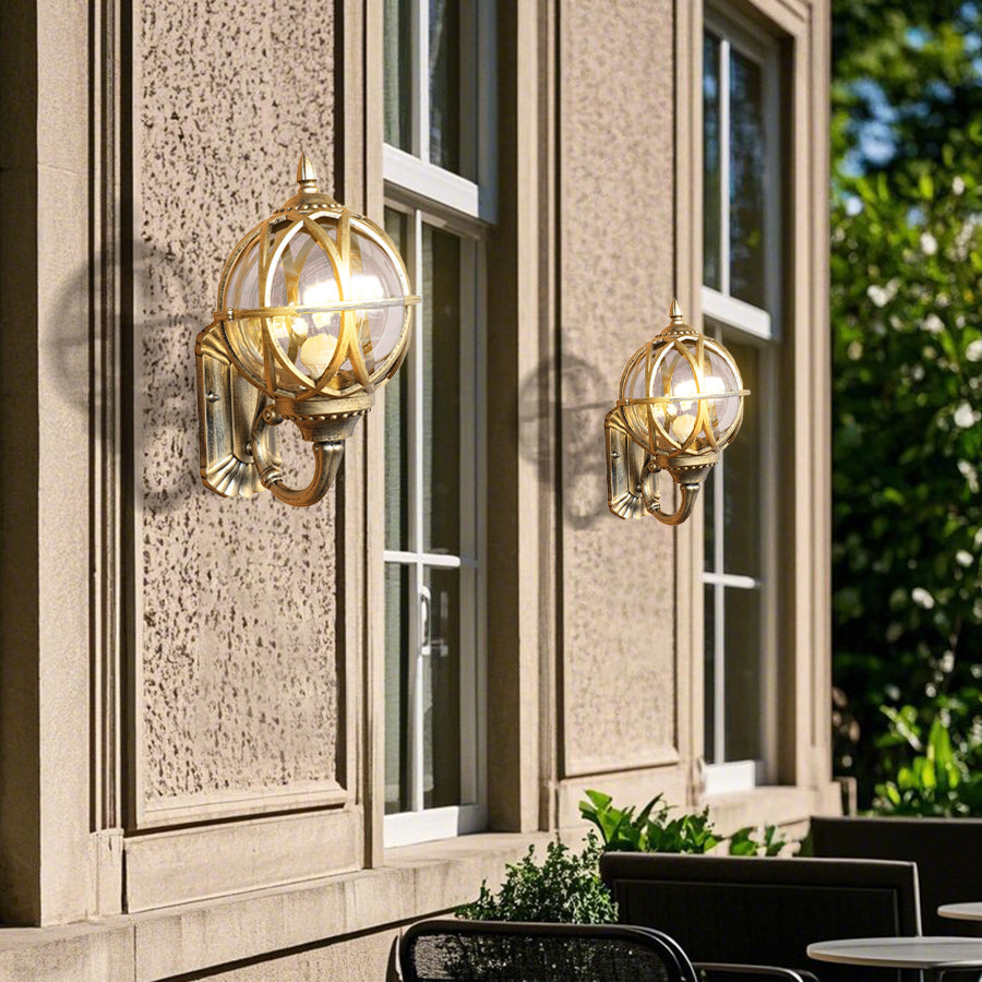 Outdoor Waterproof Cast Aluminum European Style Sconces