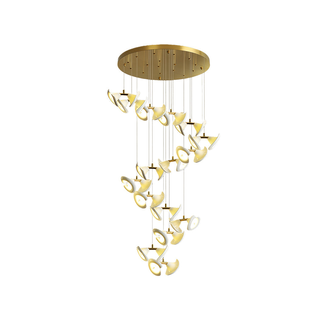 Ceramic Tulip Flower Luxury Chandelier Light