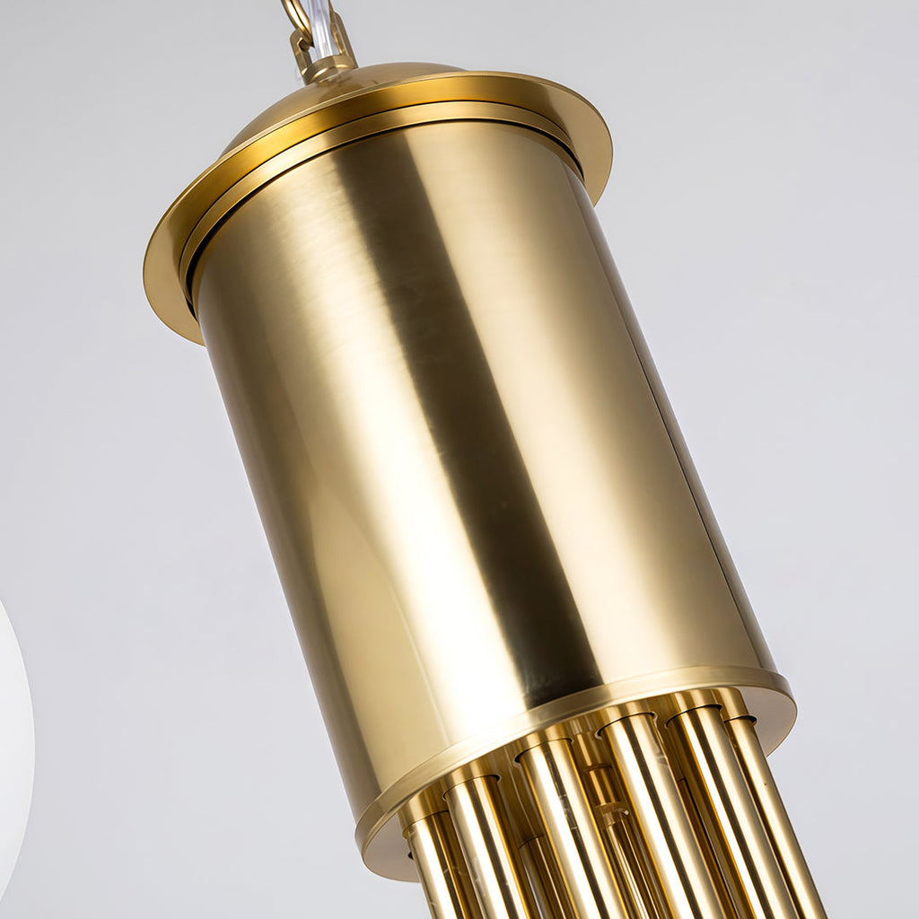 Spiral Globe Chandelier - Elegant French Ceiling Light Fixture