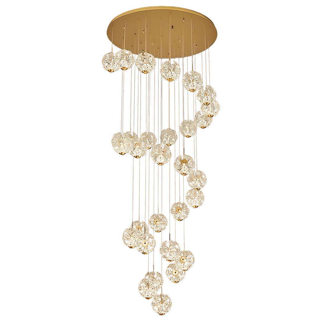 Staircase Crystal Chandelier - Modern Luxury High Ceiling Light