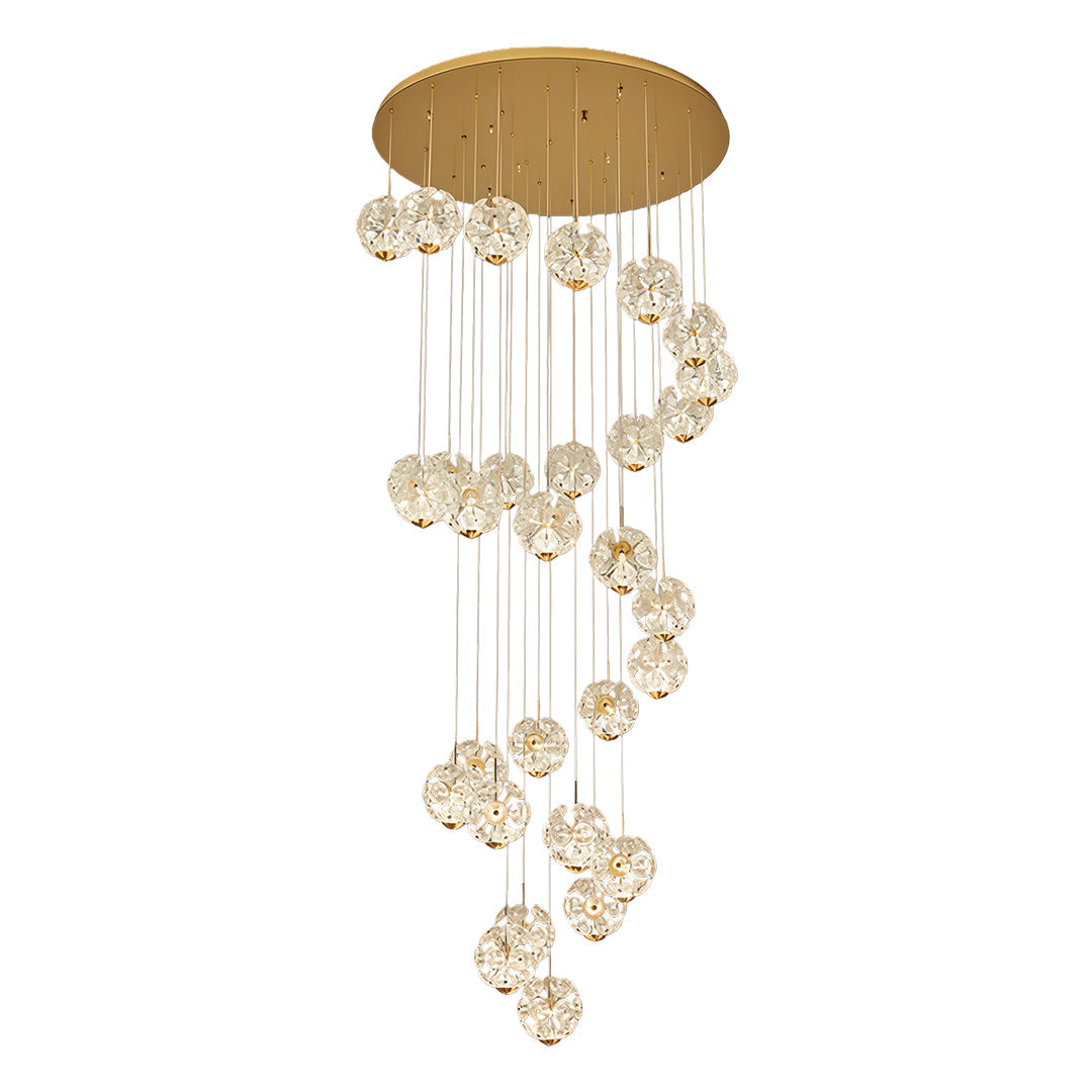 Staircase Crystal Chandelier - Modern Luxury High Ceiling Light