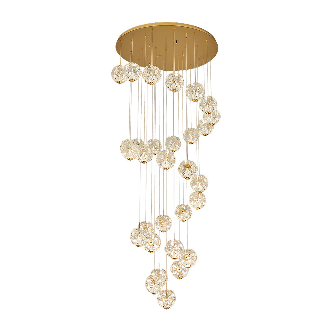 Staircase Crystal Chandelier - Modern Luxury High Ceiling Light