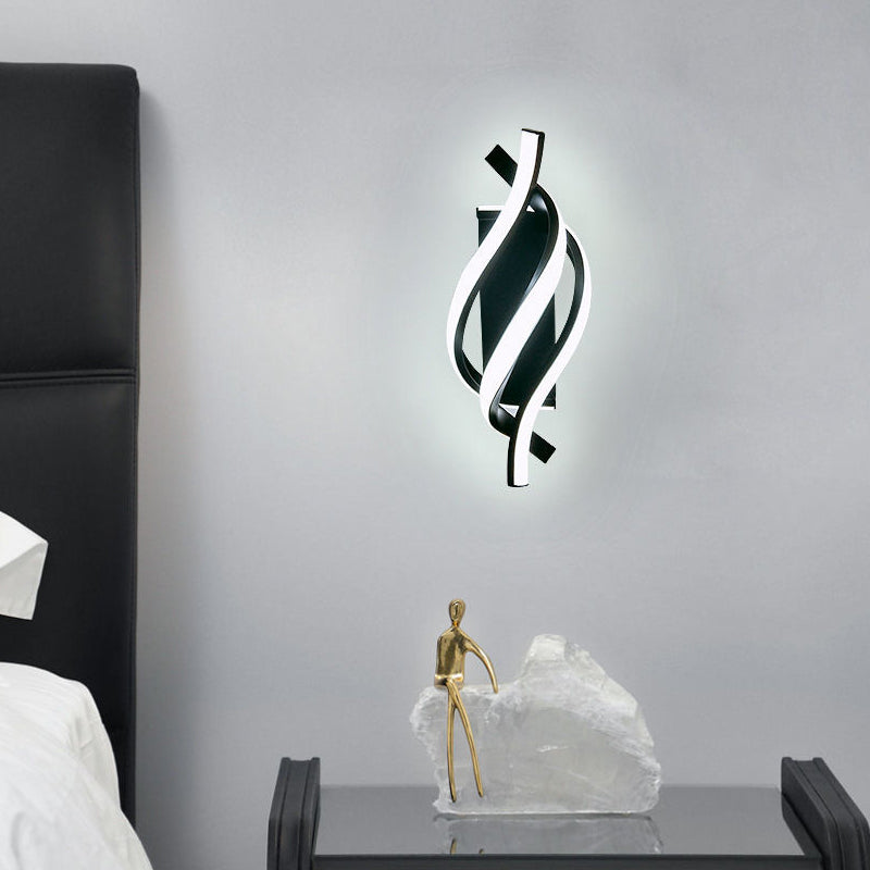 Spiral Wall Sconce LED Minimalist Metal Light