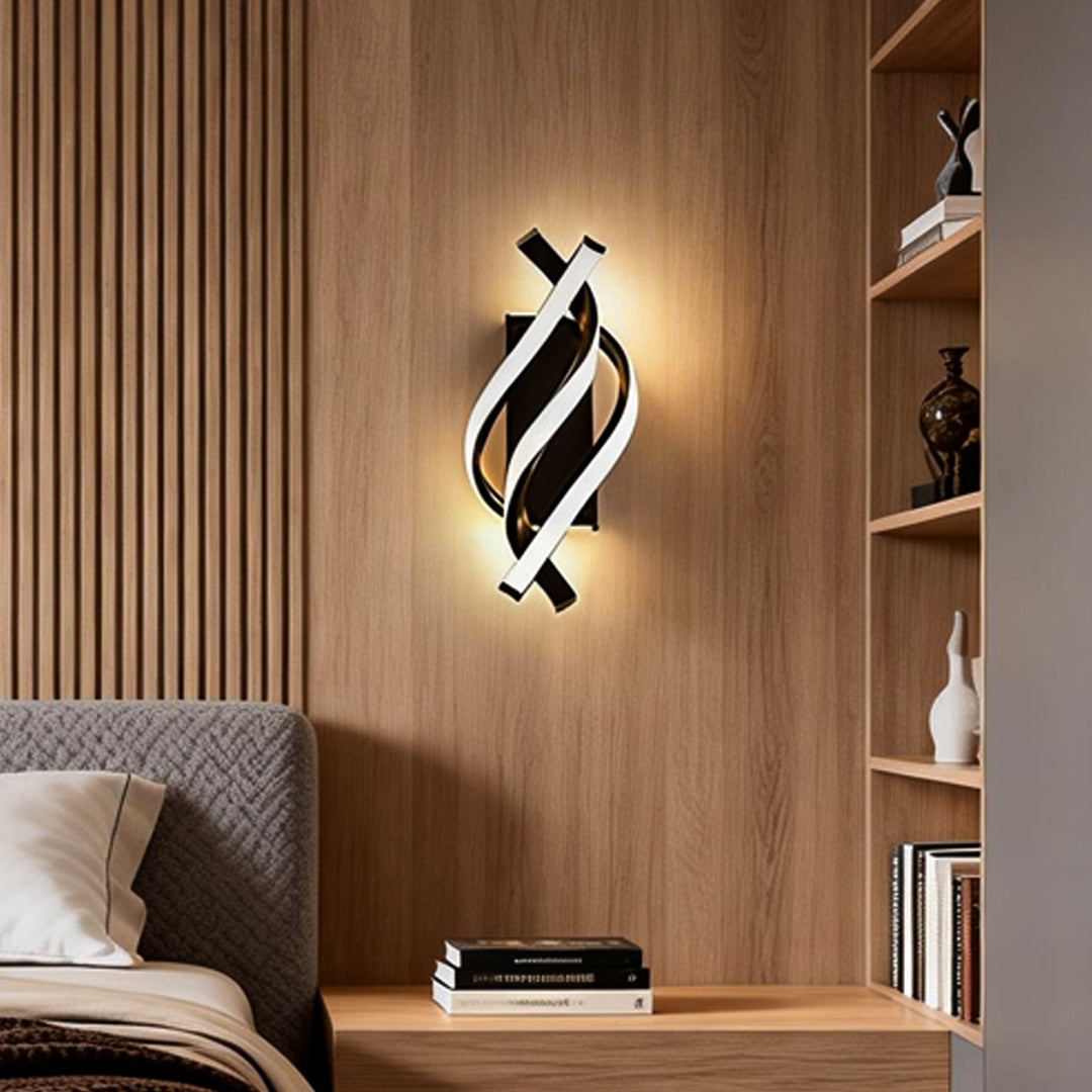 Spiral Wall Sconce LED Minimalist Metal Light