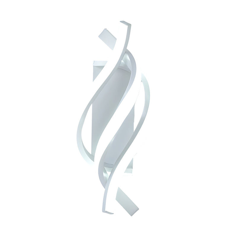 Spiral Wall Sconce LED Minimalist Metal Light