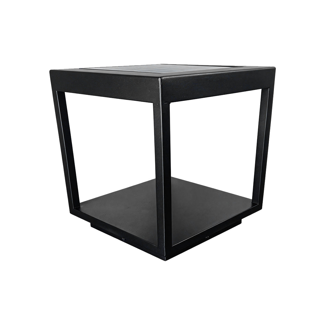 Concrete Pillar LED Light - Modern Open-Frame Square Design