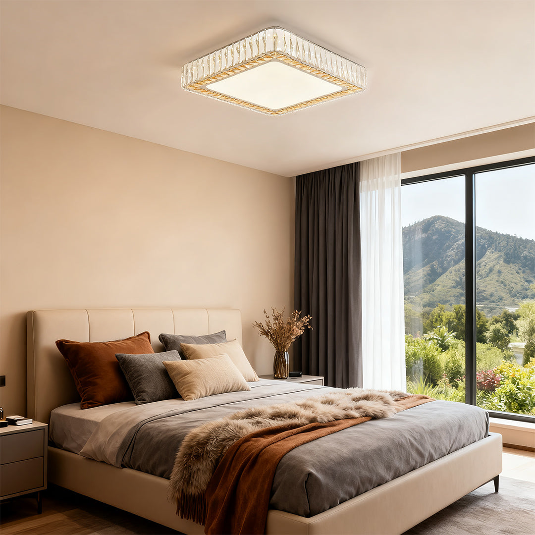 Crystal Ceiling Light - Modern Minimalist Luxury Lamp