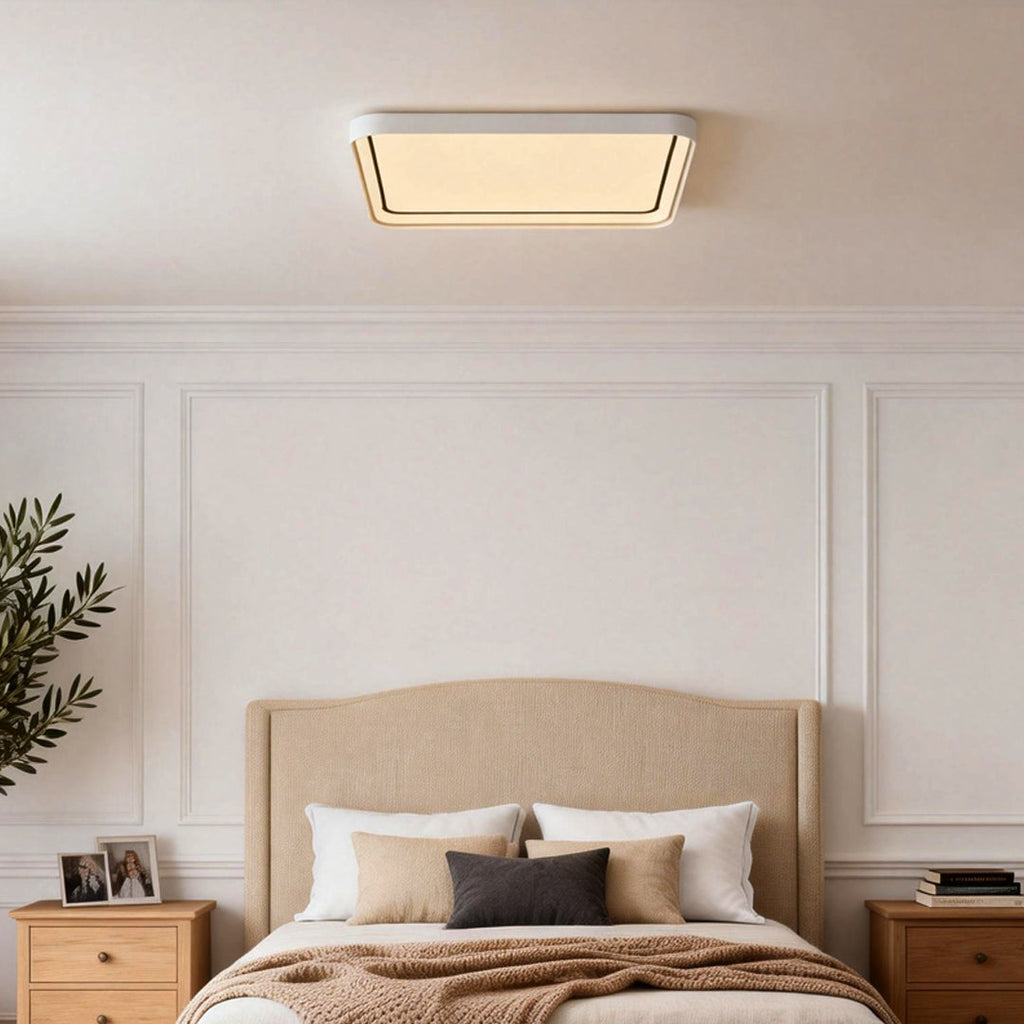 Modern Square LED Ceiling Light Flush Mount Metal Fixture